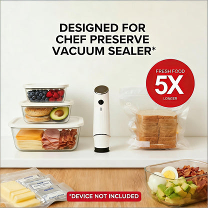 High-Quality Glass Vacuum Seal Food Storage Containers (3-Piece Set)